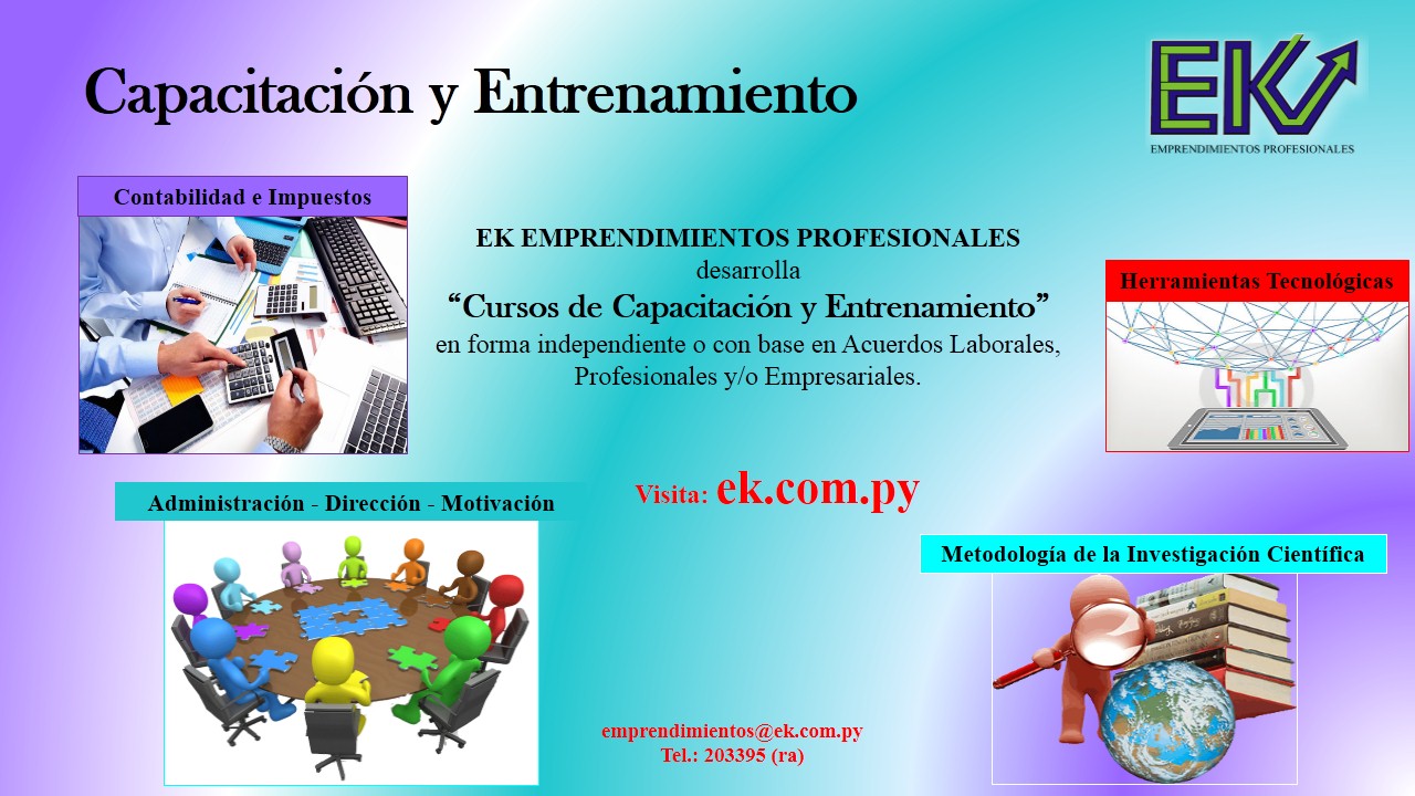 EK - CAPACITACION Y ENTRENAMIENTO general
